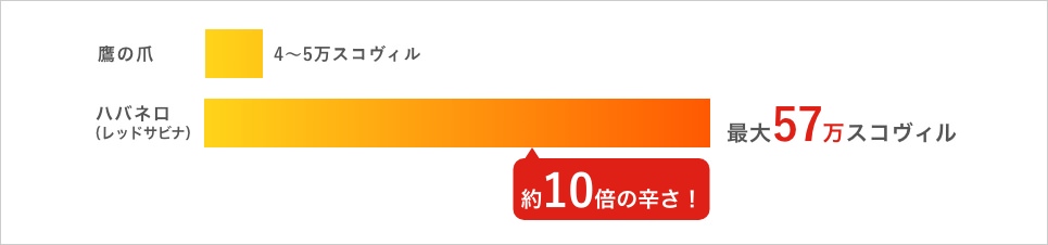 ハバネロと鷹の爪の辛さの違い