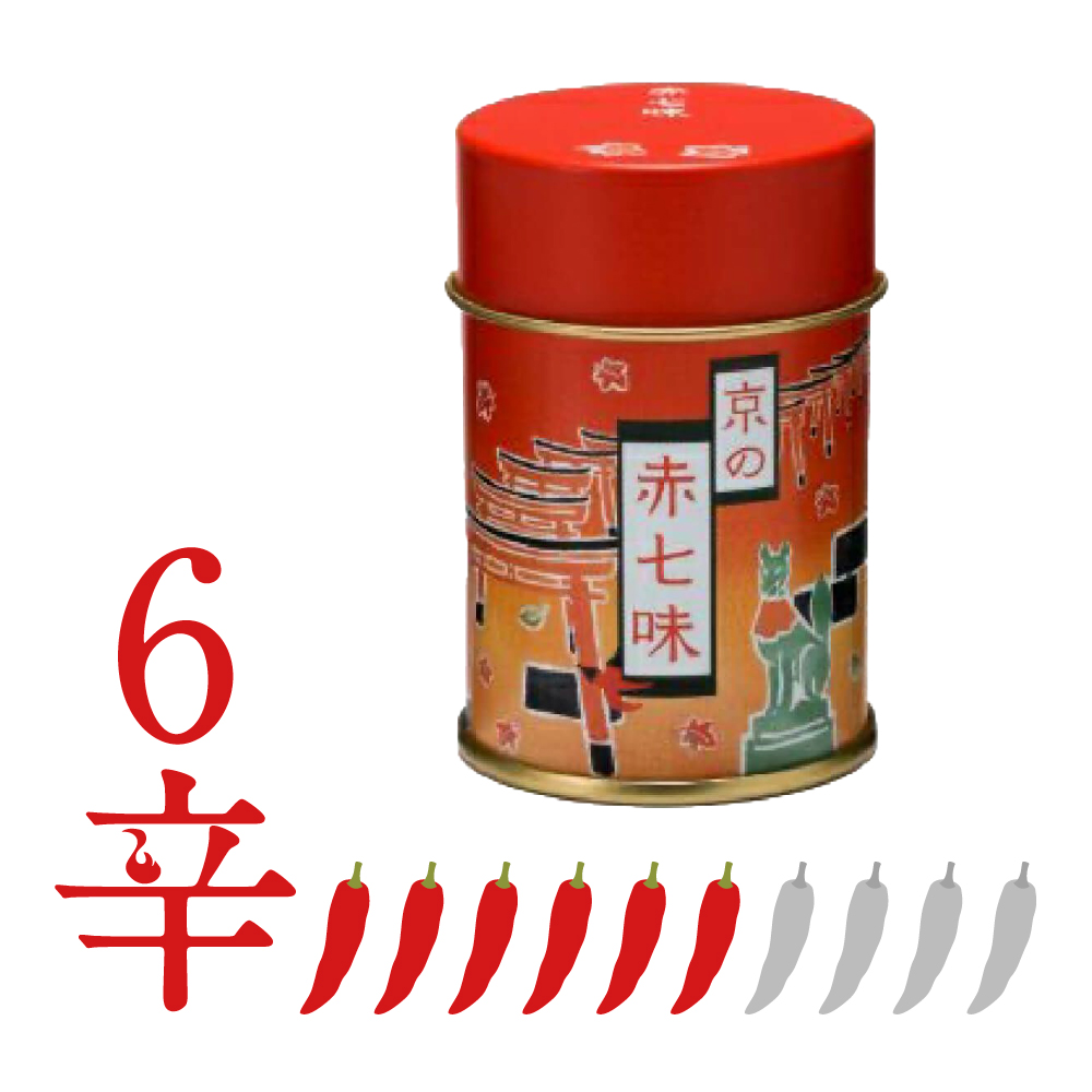 京の赤七味　缶