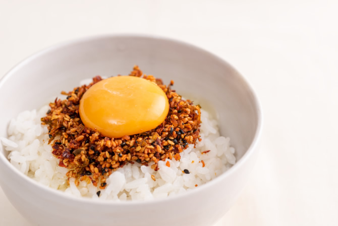 卵かけご飯の味付け薬味に
