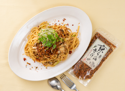 京らー油ふりかけ_パスタに