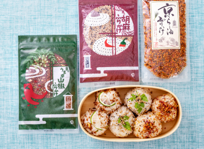 ふりかけ３種おにぎり弁当